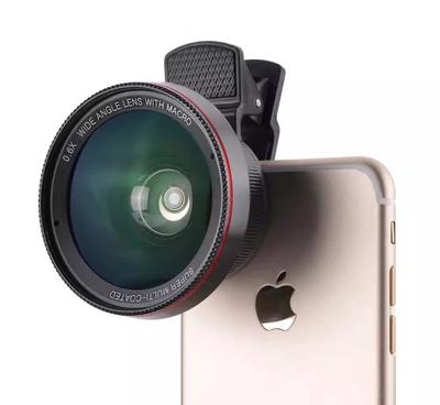 一镜双眼 52mm 0.45X超广角微距二合一外置镜头如何重塑手机摄影